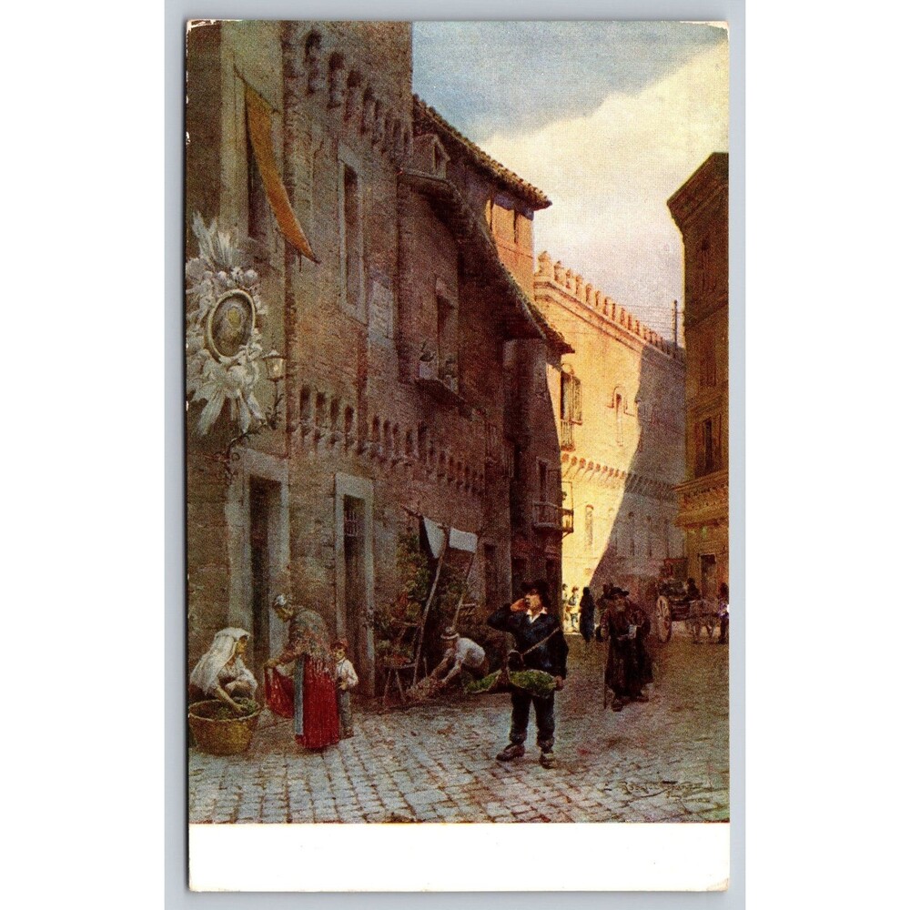 Vintage Rome Postcard Roma Sparita Casa di Giulio Romano Ettore Roesler Franz